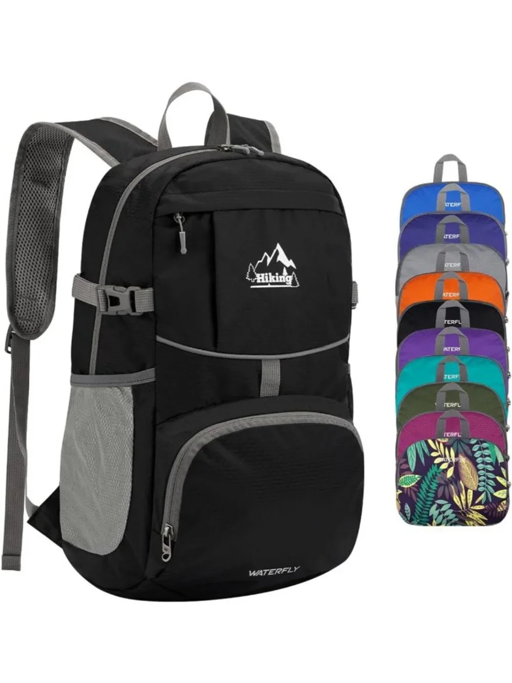 Lightweight Packable Daypack 25L for Hiking, Camping, Travel - Compact Folding